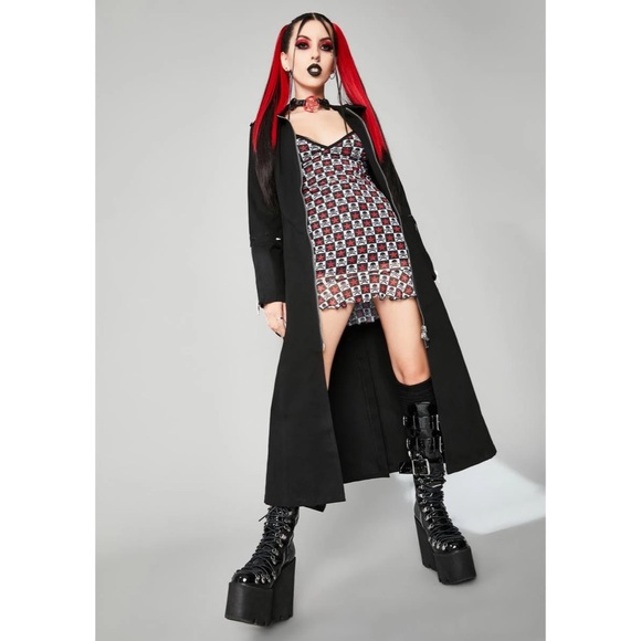 Widow Antisocial Anthem Mesh Mini Dress from Dolls Kill - Picture 8 of 11